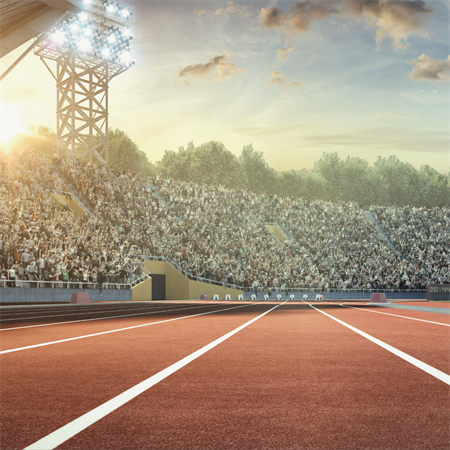 Atletikbane med stødabsorberende gummiunderlag fra HeveaMats